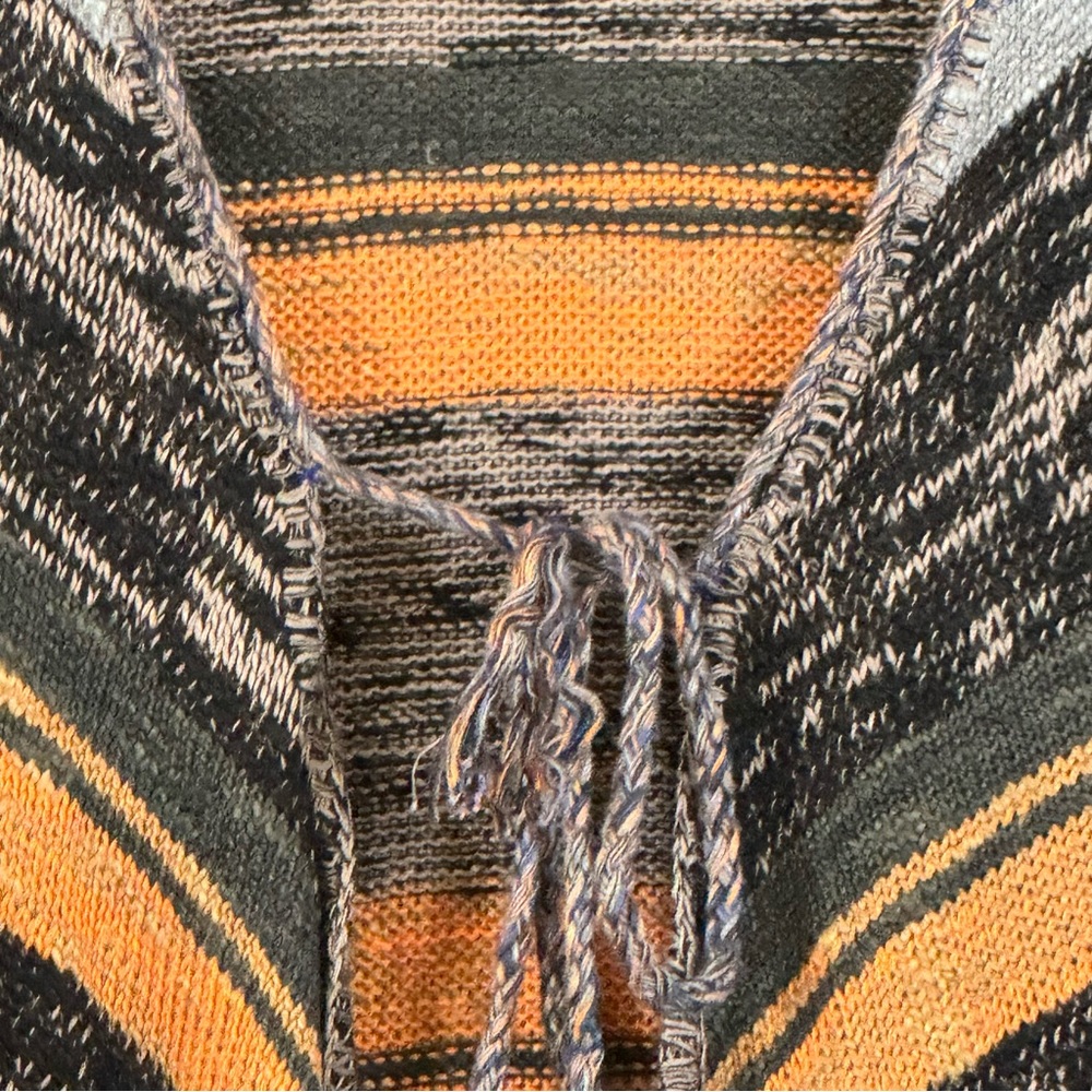 Gypsy 05 Boho Fringed Embroidered Tie Front Cardi… - image 6